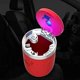 thumbnail image 5 of ZHAOCHENG Cenicero para coche con tapa, cenicero universal resistente al viento para portavasos, contenedor de basura portátil, cenicero de plástico de acero inoxidable con LED, rojo, 5 of 5