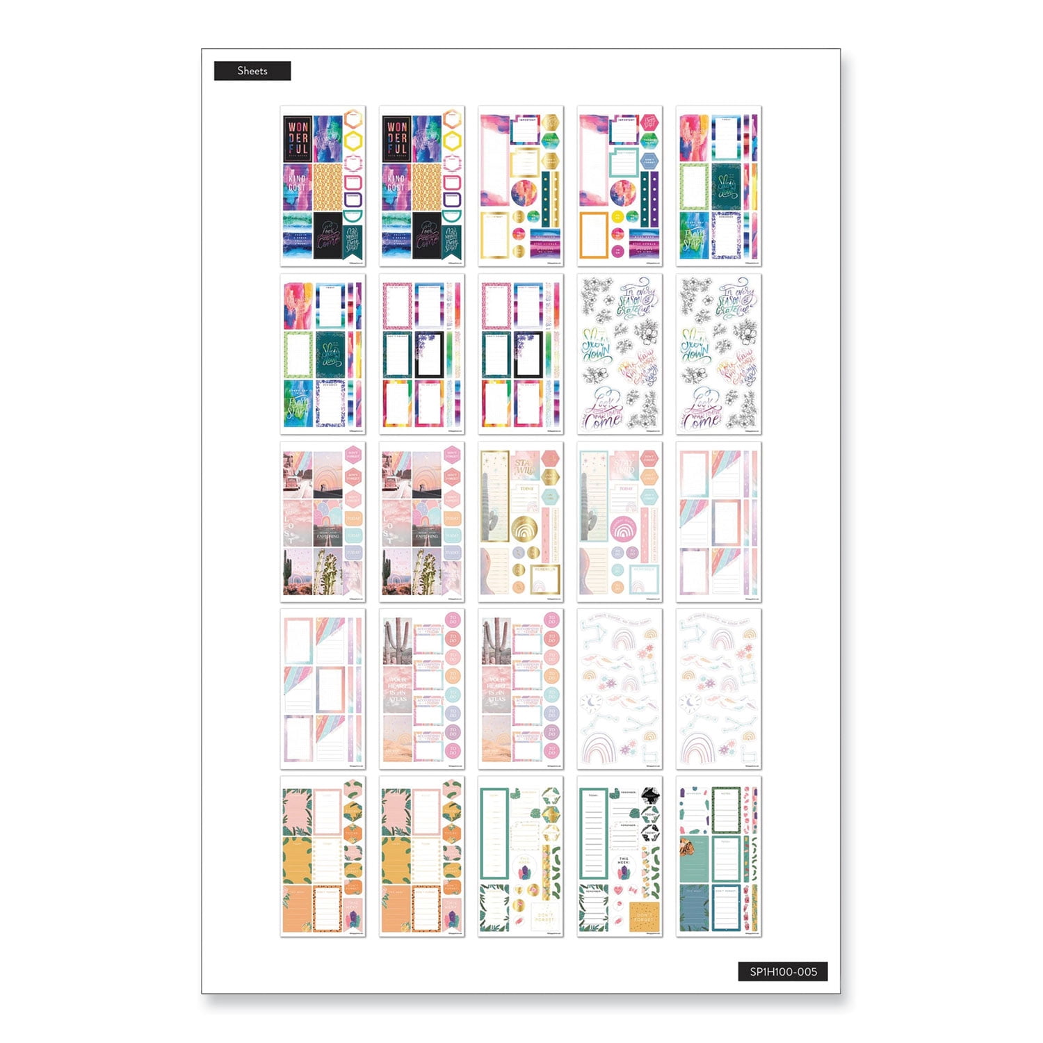 All the Essentials Mega Value Pack Stickers, Productivity Theme, 2,172 Stickers | Bundle of 5 Packs