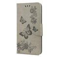 thumbnail image 2 of Feishell Wallet Case for Samsung Galaxy S22 5G,Retro PU Leather Butterfly Embossed Pattern Full Protection Anti-Scratch Magnetic Clasp Flip Holder Card Slots & Cash Pocket Phone Cover,Gray, 2 of 6