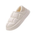 thumbnail image 3 of Pantuflas Impermeables De Invierno Fáciles De Limpiar Para Interior Exterior Hogar Mujer 38 39 Blanco Sunnimix zapatillas de invierno mujer, 3 of 8