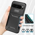 thumbnail image 6 of for Google Pixel 9 Pro XL Case with Built-in Camera Lens Slide Cover, Heavy-Duty Shockproof Rugged Case Heavy Duty Bumper Shockproof Phone Cover for Google Pixel 9 Pro XL,Black, 6 of 7