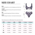 thumbnail image 6 of Wukai Flowers Women's Bikini Set Two Piece,wimsuit High Waisted V Neck Twist Front Adjustable Spaghetti Straps Bathing Suit-Small, 6 of 7