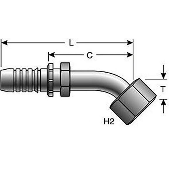 Gates BELTS & HOSES - 8GS-10FFORX45S