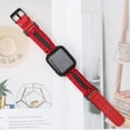 thumbnail image 3 of Dwitch Stylish Braided Leather Paracord Band for Apple Watch 38mm/40mm/41mm/42mm, for iWatch Series 10 9 8 7 6 5 4 3 2 1 SE Slim Lightweight PU Leather Sport Strap for Men & Women, Red, 3 of 6