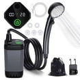 thumbnail image 1 of Gray Set (B) Outdoor Shower Bathing Artifact Camping Site Dormitory Home Simple Electric Mobile Shower Set, 1 of 8