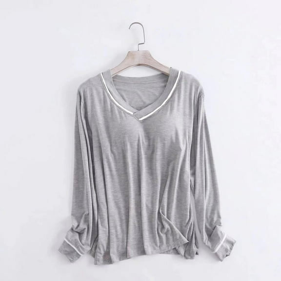 Pohista Sweatshirts No Hood Shirts Tunic Ladies Tunic Fall Tops Long Sleeve Fall Blouse for Women My Orders Placed recently