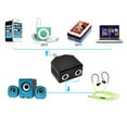 thumbnail image 3 of Dosaele 2 Pcs Headphone Adapter Audio Splitter Professional Audio Adapter Blackl Microphone Adapter Audio Converter, 3 of 4