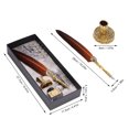 thumbnail image 4 of Vintage Calligraphy Pen Set Exquisite Feather Pen Pen Set Quill And Ink Set Calligraphy Set Gift for Beginners[Orange], 4 of 9