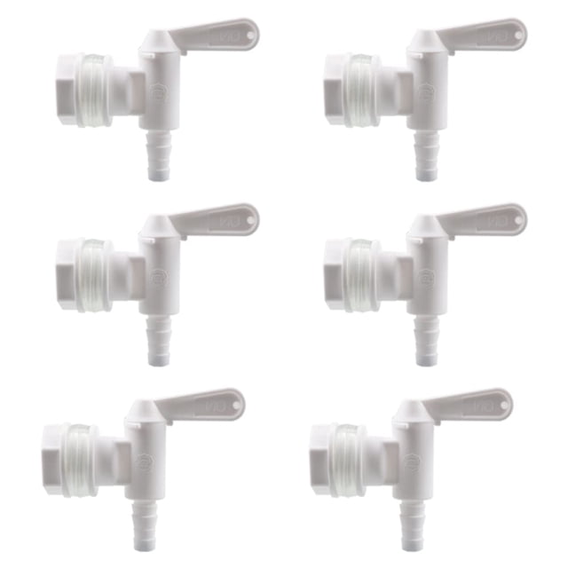 PERA 6 PACK Bottling Bucket Plastic Spigot, Replacement Spigot for Beer or Soda Homebrewing