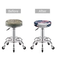 thumbnail image 5 of Daiia bass fish with the USA flag Pattern Stool Covers Round,Round Bar Stool Covers Waterproof Bar Chair Covers Washable Stool Cushion Slipcover for 12-14 Inch Chair-13 inch, 5 of 7