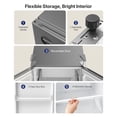 thumbnail image 3 of Upstreman 3.2 Cu ft Mini Fridge Without Freezer, Single Door Small Refrigerator No Freezer, Freezerless All-Refrigerator Cooler for Kitchen Office Bedroom Dorm, Gray CR32, 3 of 13