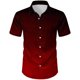 thumbnail image 4 of Blusa y camisa de manga corta con cuello vuelto para hombre, estilo casual, con personalidad, para fiestas de baile, color liso, con solapa y botones, a la moda, blusa de manga corta para hombre, 4 of 8
