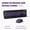 Purple, variant on Pink Wired Keyboard and Mouse Combo, Full Size Quiet Typing Cute Aesthetic Desk Setup, USB Plug and Play for Girls Students Dorm Room Home Office