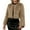 Light Brown, variant on Ladies Cropped Faux Fur Coat - A Stylish Winter Essential Faux Fur Cardigan Short Jacket Women's Plush Jacket