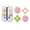 Pink, variant on Handle joystick Cute Button Caps Silicone Thumb Grips Set