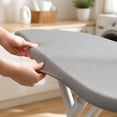 thumbnail image 4 of TOUMENY 47x15 Inches Ironing Board Cover Standard Size Replacement, Ironing Board Cover with Elastic Edge for Home Laundry Room, Ironing Board Covers for Standard Boards with Stain Resistant Cloth,, 4 of 7