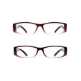thumbnail image 2 of Eyebogo Kaylee Value 2-Pack Women Rectangular Reading Glasses, Burgundy/Kaylee/Olivia, +2.25, 2 of 4