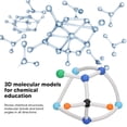 thumbnail image 3 of Chemistry Molecular Model Kit, Easy To Disassemble PP Fun Vibrant Color Inorganic Organic Chemistry Tutorials Molecular Structure Model  for Class for Teacher, 3 of 7