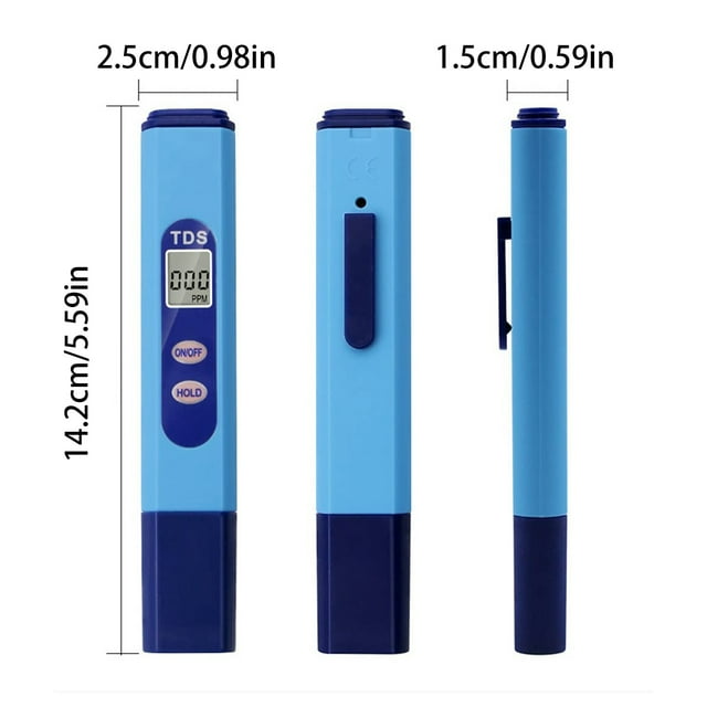 JJKBVCLO Digital TDS & PH Meter Combo For Hydroponics Drinking Water And More Accurate Water Quality Testing For Home And Use