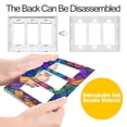 thumbnail image 4 of Yayeee Rocker Switch Wall Plate 2-Gang 4.7"x4.6" Home Decorative Outlet Cover, Vibrant Stained Glass Pattern, 4 of 6