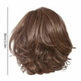 thumbnail image 3 of Cptfadh Wigs Women'S Wig Small Curly Wavy Fiber High Temperature African False Head Cover Curly Human Hair Wig Glueless Lace Front Human Hair Wig Cap Glueless Wigs Human Hair Headband Wig Braided Wigs, 3 of 6