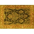 thumbnail image 1 of Ahgly Company Machine Washable Indoor Rectangle Persian Yellow Traditional Area Rugs, 2' x 5', 1 of 4