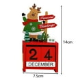 thumbnail image 4 of Christmas Advent Calendar Freestanding Letter Design Xmas Countdown Calendar Ornament for Desktop, 4 of 6