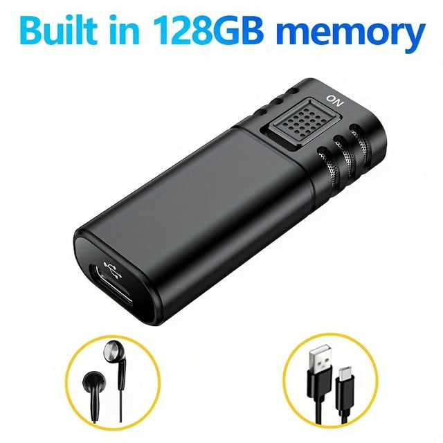 Enregistreur Vocal Numérique avec Réduction du Bruit et Lecture, Enregistreur Portable USB pour Conférences Réunions