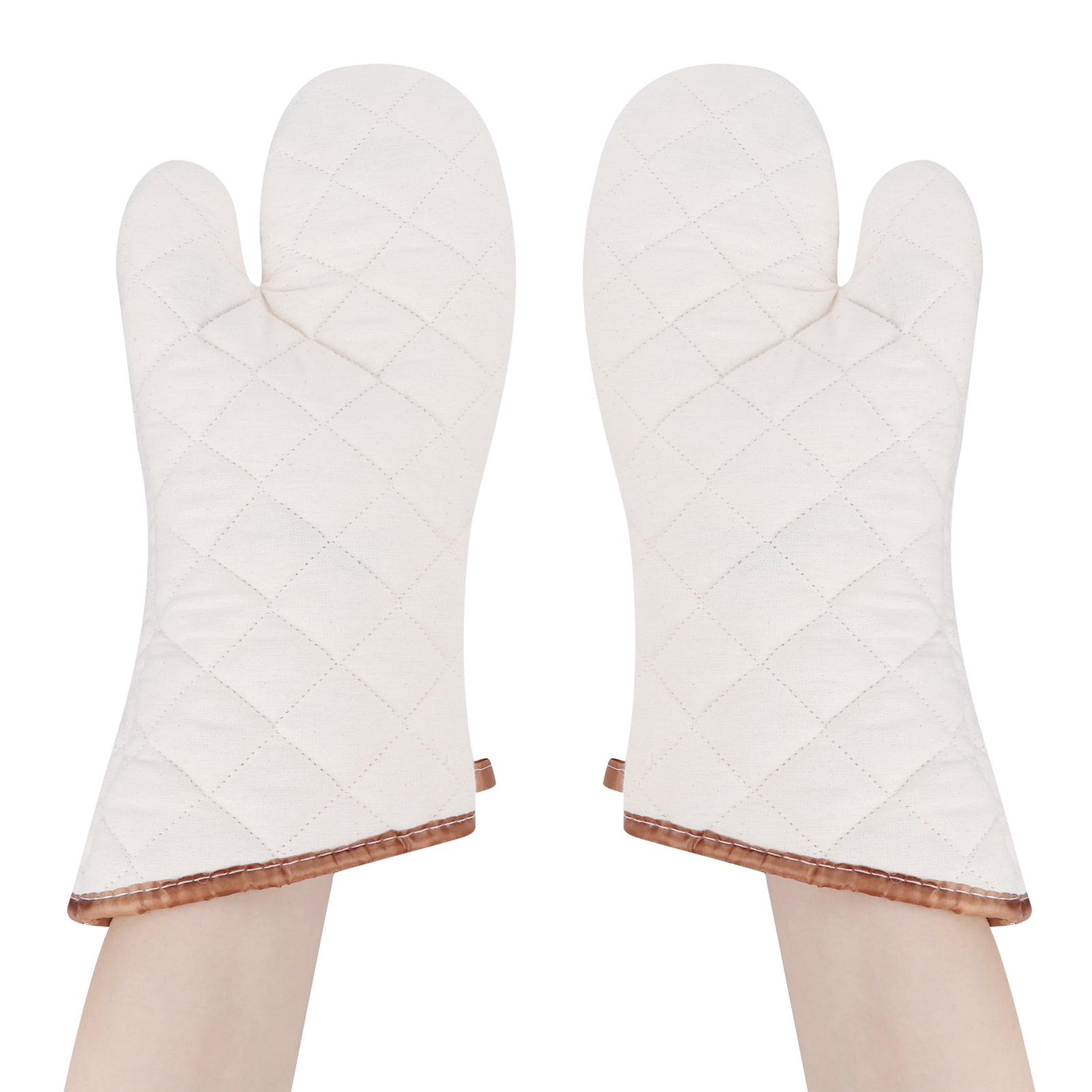 1-Pair Heat Resistant Oven Mitts - Multipurpose Cooking Gloves for Home & Restaurant