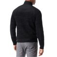thumbnail image 2 of BASS OUTDOOR Mens Quarter Zip Patch Pullover Sweater, black, S, 2 of 2