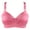 pink, variant on Best Bras for Women Fashion Printed Bra Wire Free Underwear One-Piece Bra Everyday Underwear Polyester Push Up Bras for Women