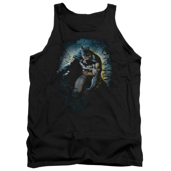 Batman Bat Cave Adult Tank Top Black