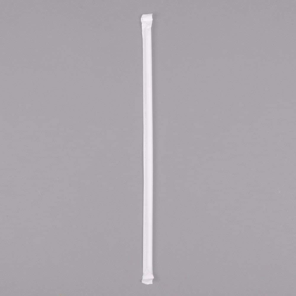 DuraHome Striped Plastic Straws Individually Wrapped White and Red 1000  Pack 8 Inch Drinking Straw, Bpa Free Restaurant Style Disposable Straight