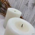 thumbnail image 3 of Elyon Tableware® 6 White Unscented Wax Pillar Candles, 40 Hours Burn Time, 3 of 5