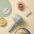 thumbnail image 4 of TUOBARR 3 In 1 Portable Electric Vegetable Cutter Set,Vegetable Cutter Mini Wireless Electric Garlic Mud Masher,Wireless Food Processor For Garlic Pepper Chili, 4 of 5