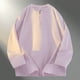 thumbnail image 1 of pstuiky camisas de manga larga para hombre, Blusas/camisas casuales de moda para hombre, de color liso, de manga larga, cuello redondo y cremallera camisetas de hombre l, 1 of 4