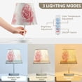 thumbnail image 5 of Bear Roses Hearts Desk Lamp 3 Color Modes LED Table Lamp Nightstand Reading Light for Bedroom Living Room, 5 of 8