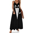 thumbnail image 1 of Vestido sin mangas de esmoquin, vestidos africanos para mujer, vestido de noche, ropa para mujer, vestido para mujer, 1 of 7