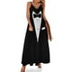 thumbnail image 1 of Vestido sin mangas de esmoquin, vestidos africanos para mujer, vestido de noche, ropa para mujer, vestido para mujer, 1 of 7