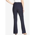 thumbnail image 2 of Woman Within Plus Size Fineline Stretch Denim Pull-On Bootcut Jeans, 2 of 6