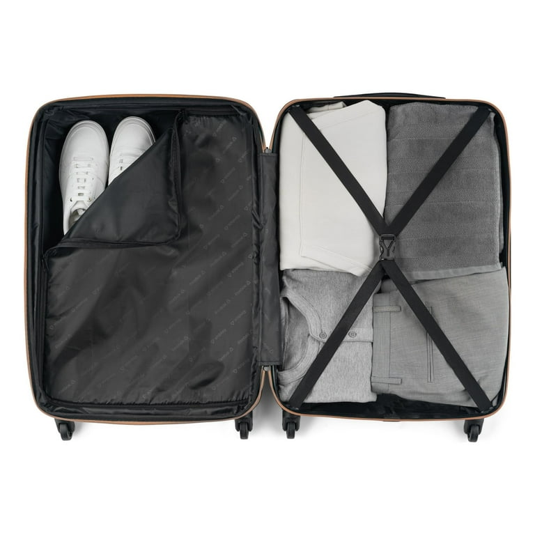 Reebok Double Dribble Unisex 3-Piece Solid Print Hardside Luggage