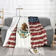 thumbnail image 7 of Throw Blanket America Mexican Flag Art Soft Cozy Fleece Flannel Blanket Home Decor for Couch Sofa Bed 50"x40", 7 of 7