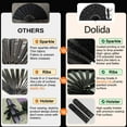 thumbnail image 3 of LC-dolida Fans for line Dancing, Glitter Large Rave Folding Clack Hand Fan with Holster for Men/Women Handheld Fan for EDM,Festival,Club,Party,Dance ,Line Dance(Black,Silver,2Packs), 3 of 10