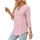 thumbnail image 4 of Blusas tipo túnica OFEEFAN, holgadas, elegantes, con cuello en V, mujer H 3, 4 of 5