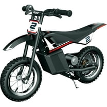 Razor Dirt Rocket MX125 - Black, 12V Electric-Powered Miniature Dirt Bike, for Child 5 