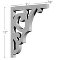 thumbnail image 2 of Ekena Millwork 7/8"W x 11"D x 12"H Swansea Bracket, 2 of 5