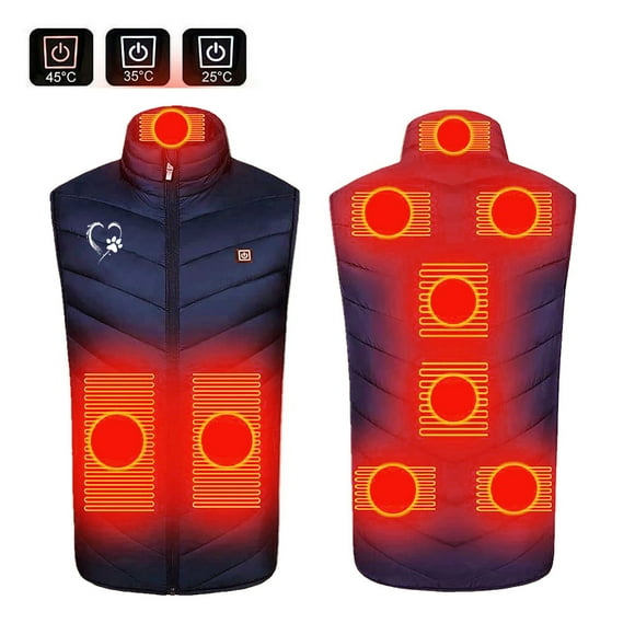 NARABB Plus Size Heated Coat For Men And Women 9 Heating Heated Jacket Winter Heating Coat