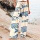thumbnail image 2 of WILLBEST Pantalones Casuales Para Mujer, Estampado Floral Relajado, Cómodos Para Uso Diario, Para Combinar Con Camisetas y Camisas, Ideales Para Primavera y Verano, Fácil Cuidado, Lavables A Máquina., 2 of 4