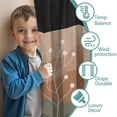 thumbnail image 3 of Blackout Kids Curtains,Brown Boho Night Landscape Pattern Childrens Insulated Curtains Set Of 2,Bedroom Essentials,Toddler Room Decor 42x63in(106x160cm), 3 of 5