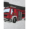 thumbnail image 4 of QEFJNO Little Boy 2PCS Fire Truck Pajamas Toddler Kids Tops and Shorts Pjs Cotton Short Sleeve Sleepwear 2T, 4 of 11